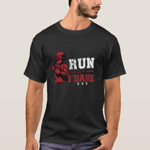 Trau dich, ich fordere dich lustiger Baseball Catc T-Shirt