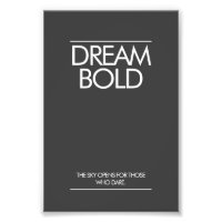 "Trau Dich“ Minimalistisches Büro-Poster