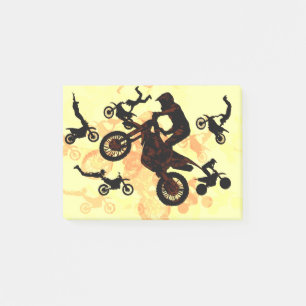 Trau dich zu Fliegen - Motocross-Stunts Post-it Klebezettel