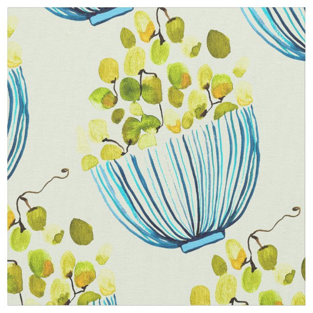 Trauben Aquarellfrucht Stoff (Nahaufnahme)