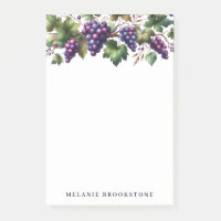 Trauben auf dem Vine Custom Post It Notes 4x6