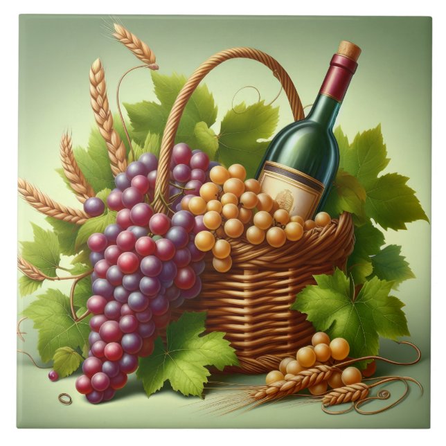 Trauben Druckfolie Fliese (Vorderseite)