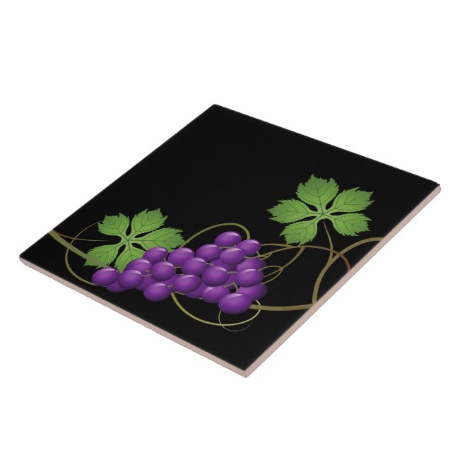 Trauben Druckfolie Fliese (Seite)