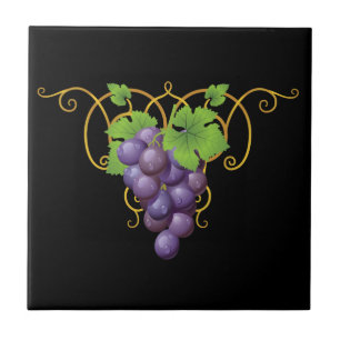 Trauben Druckfolie Fliese