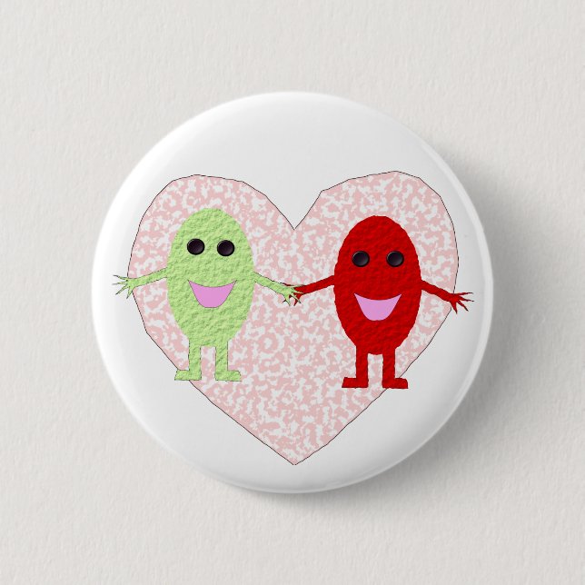 Trauben in Liebe Button (Vorderseite)