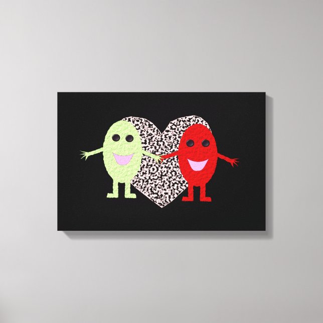 Trauben in Liebe Canvas drucken Leinwanddruck (Vorderseite)