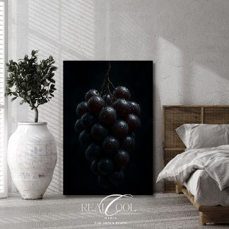 Trauben Keimbahn Hyper Realistic Macro Stillleben Poster