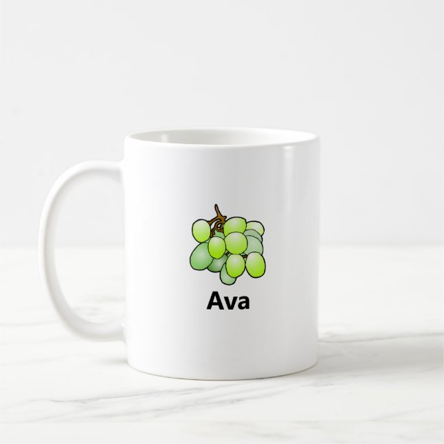 Trauben Klassischer Becher Kaffeetasse (Links)