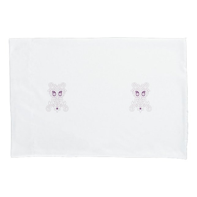 Trauben Lila, Trauben, Honig Blume dekoriert Kissenbezug (Vorderseite)