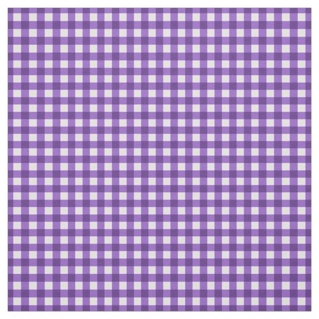 Trauben Lila überprüft Gingham auf Zuhause Canning Stoff (Muster)