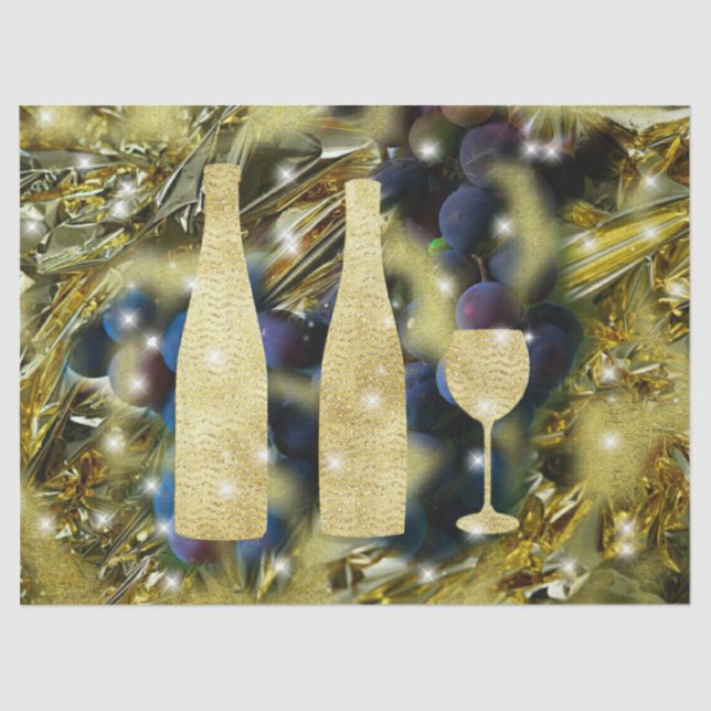 Trauben mit Goldleaf Seidenpapier (Vorderseite)