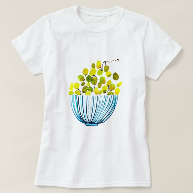 Trauben niedliche Früchte T-Shirt (Design vorne)