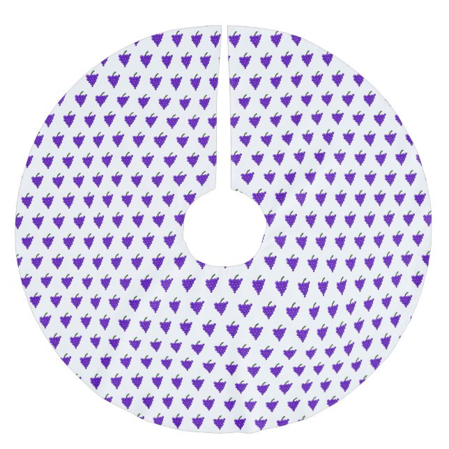 Trauben Polyester Weihnachtsbaumdecke (Vorderseite)