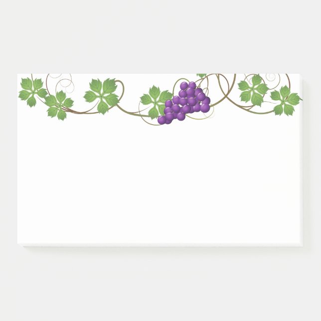 Trauben Post-it Klebezettel (Vorderseite)