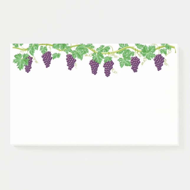 Trauben Post-it Klebezettel (Vorderseite)