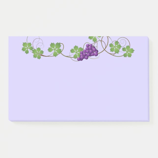 Trauben Post-it-Notes Post-it Klebezettel (Vorderseite)