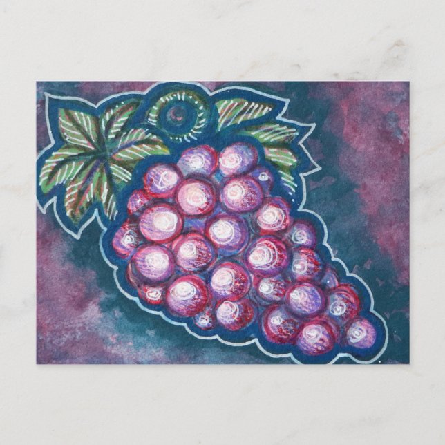 Trauben Postkarte (Vorderseite)