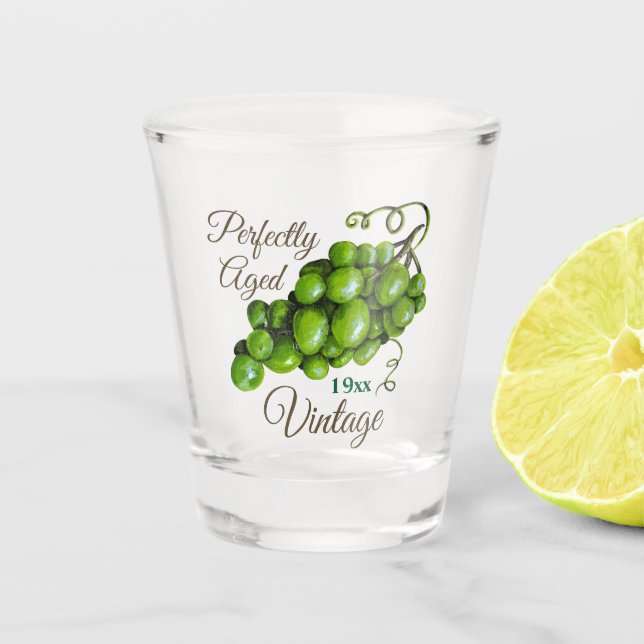 Trauben-Shotglas Schnapsglas (Vorderseite)