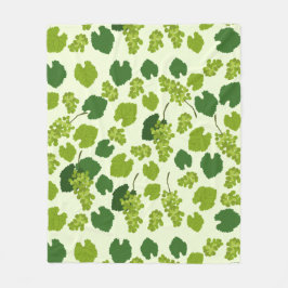 Trauben und Blätter Fleecedecke