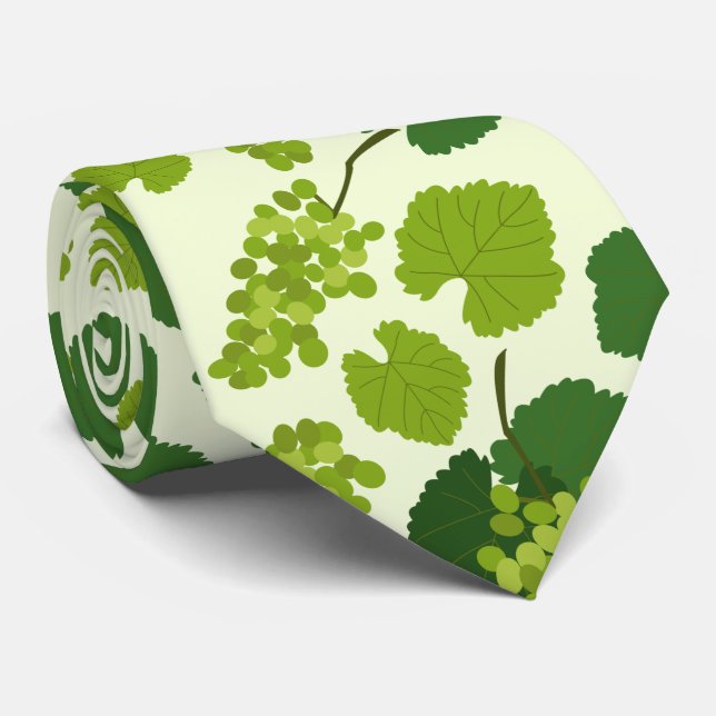 Trauben und Blätter Krawatte (Gerollt)