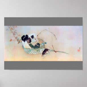 Trauben und Maus, Watanabe Seitei Poster