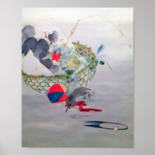 Trauben und Maus, Watanabe Seitei Poster