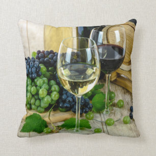 Trauben- und Wein-Kissen Kissen