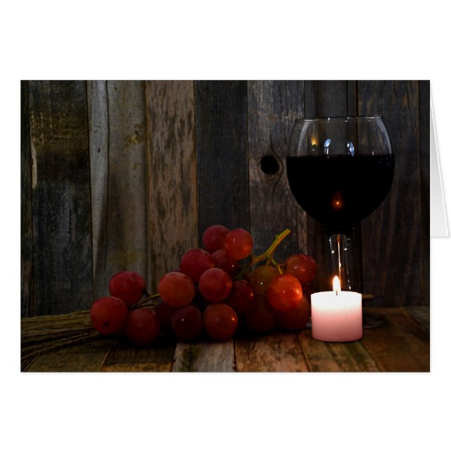 Trauben und Weinglühen (Vorderseite (Horizontal))