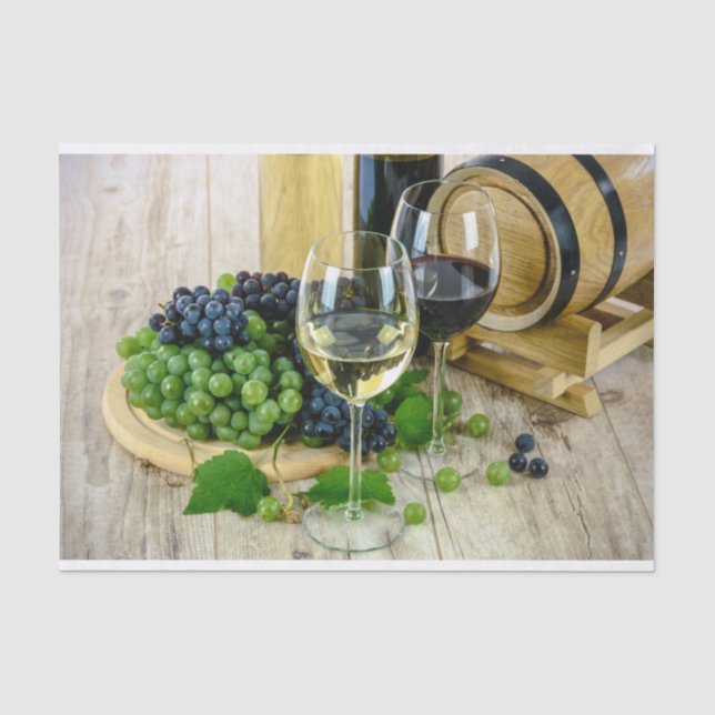 Trauben und Weinpapier Seidenpapier (Vorderseite)