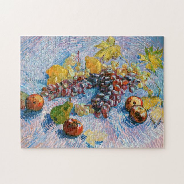 Trauben, Zitronen, Birnen und Äpfel, Van Gogh Puzzle (Horizontal)