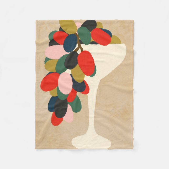 TraubenArray Fleecedecke (Vorderseite)
