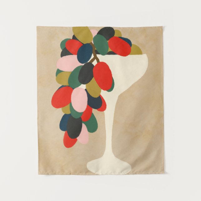 TraubenArray Wandteppich (Vorderseite)