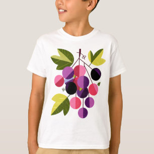 Traubencluster – Lustige Obstillustration für Kind T-Shirt