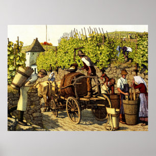 Traubenernte 1890 poster