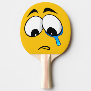 Traubengelber Emoji Tischtennis Schläger