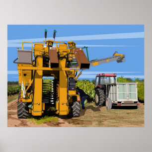 Traubenharvester Poster
