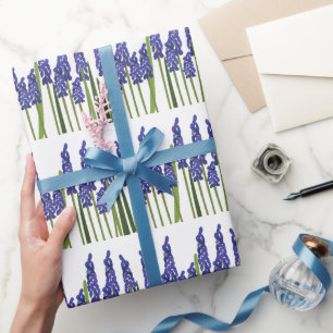 Traubenhyazinthe Lila Blau Blüte Blumen Geschenkpapier