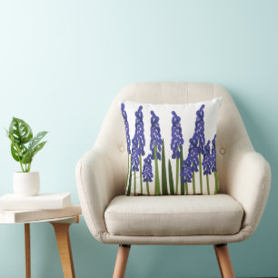 Traubenhyazinthe Lila Blau Blüte Blumen Kissen