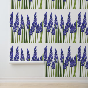 Traubenhyazinthe Lila Blau Blüte Blumen Tapete