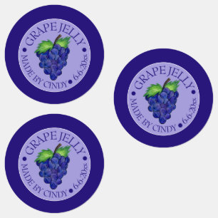 Traubenkonfitüre Jelly Frucht behält sich die von Etiketten