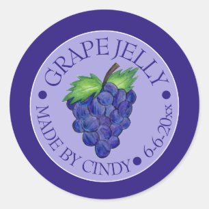 Traubenkonfitüre Jelly Frucht behält sich die von Runder Aufkleber
