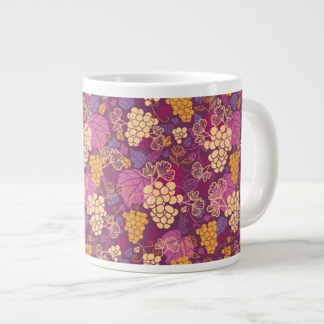 Traubenmostmuster Jumbo-Tasse (Vorderseite Rechts)