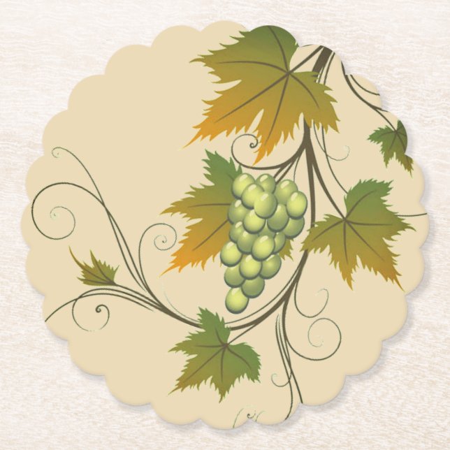 Traubenpapier-Untersetzer Untersetzer (Vorderseite)