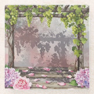 Traubenpergola von Natasha Us Glasuntersetzer