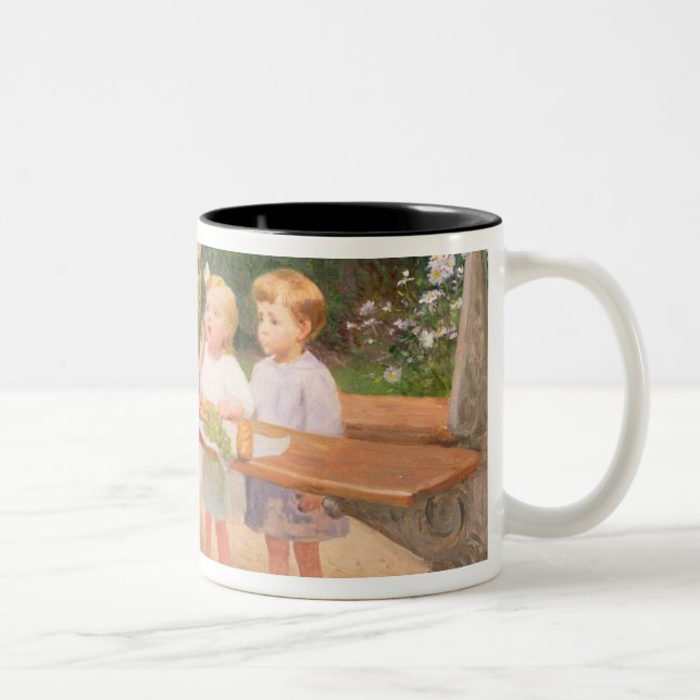 Traubenprobieren Zweifarbige Tasse (Rechts)