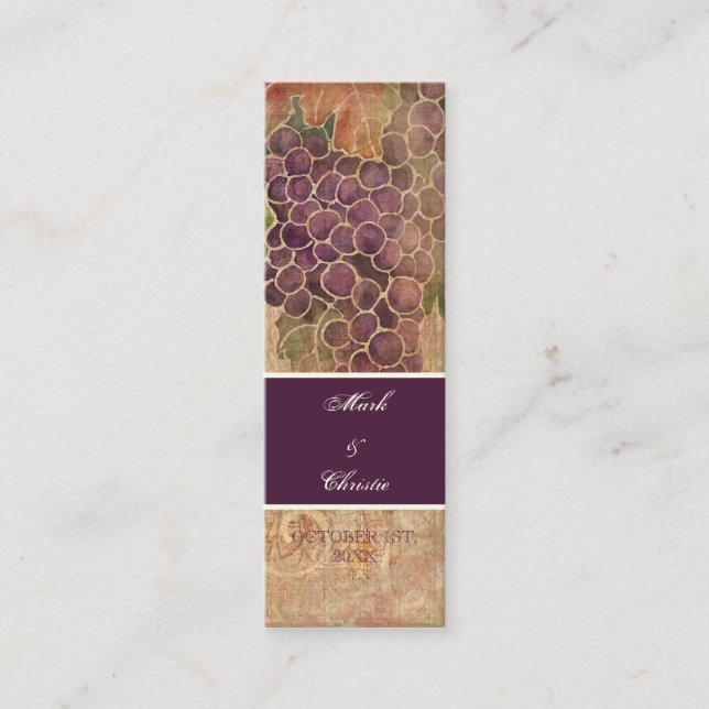 Traubenrebe Mini Visitenkarte (Vorderseite)