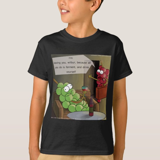 Traubenscheidungen Funny T-Shirt (Vorderseite)