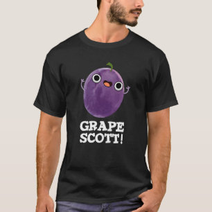 Traubenschott Funny Fruit Grape Pun Dark BG T-Shirt