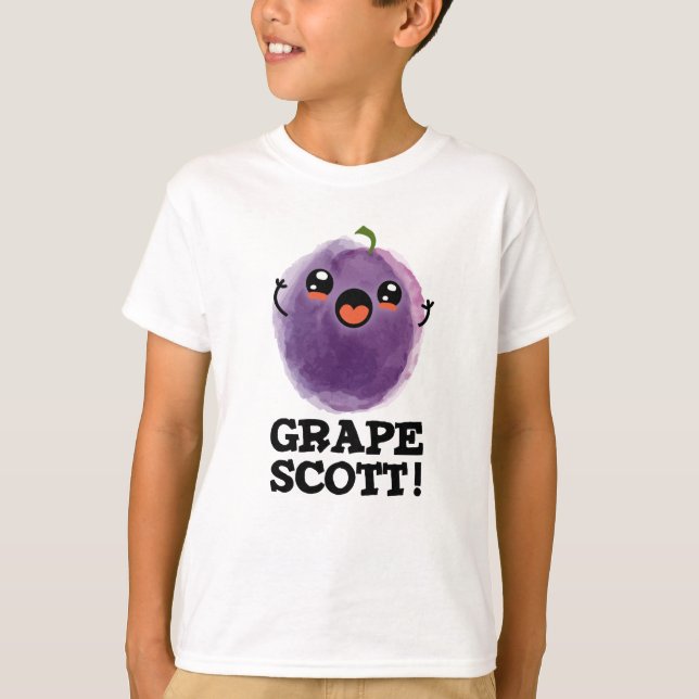 Traubenschott Funny Fruit Grape Pun T-Shirt (Vorderseite)