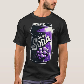 Traubensoda bedrückt Druck stilvoll und lebendig T-Shirt